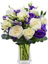 Bouquet bianco e viola