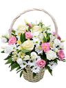 Cesto di fiori freschi