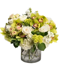 Composizione di fiori freschi super chic